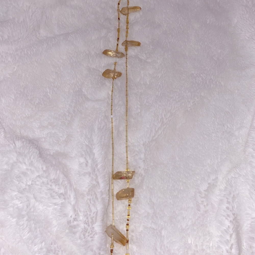 Gold Handmade Crystal Waist Bead